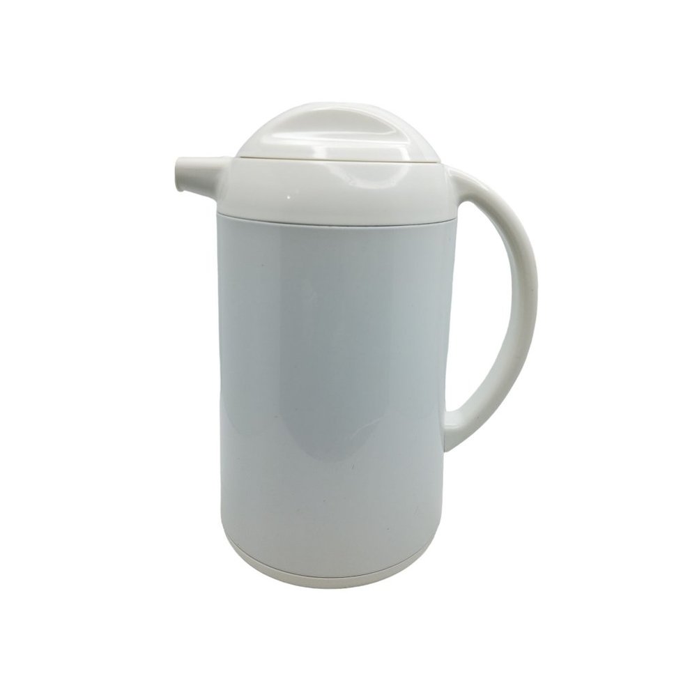 vintage japan tiger brand 1ltr white thermal hot/cold carafe